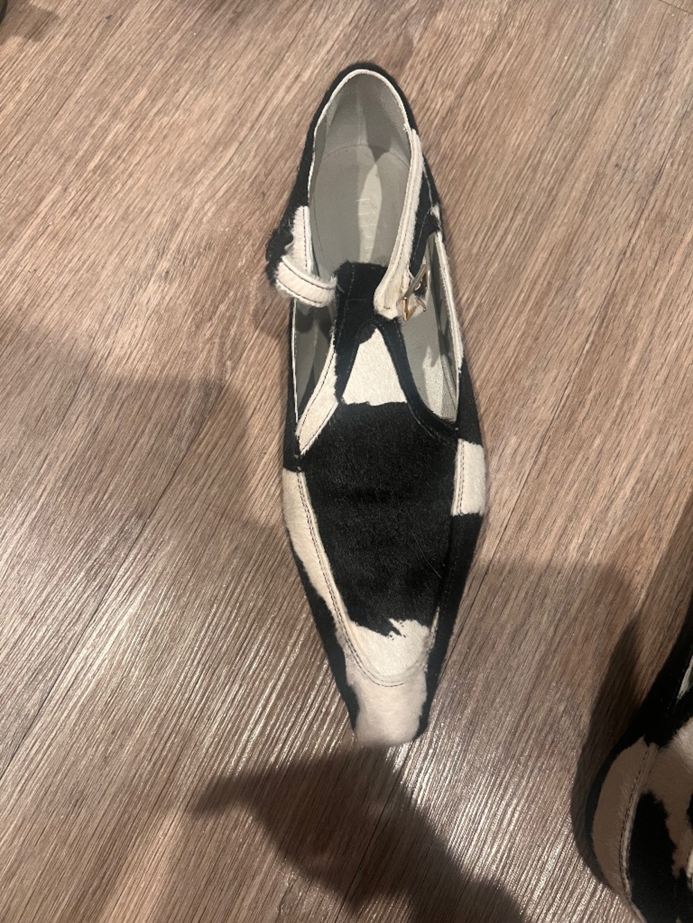 Tibi Dalmation print flats